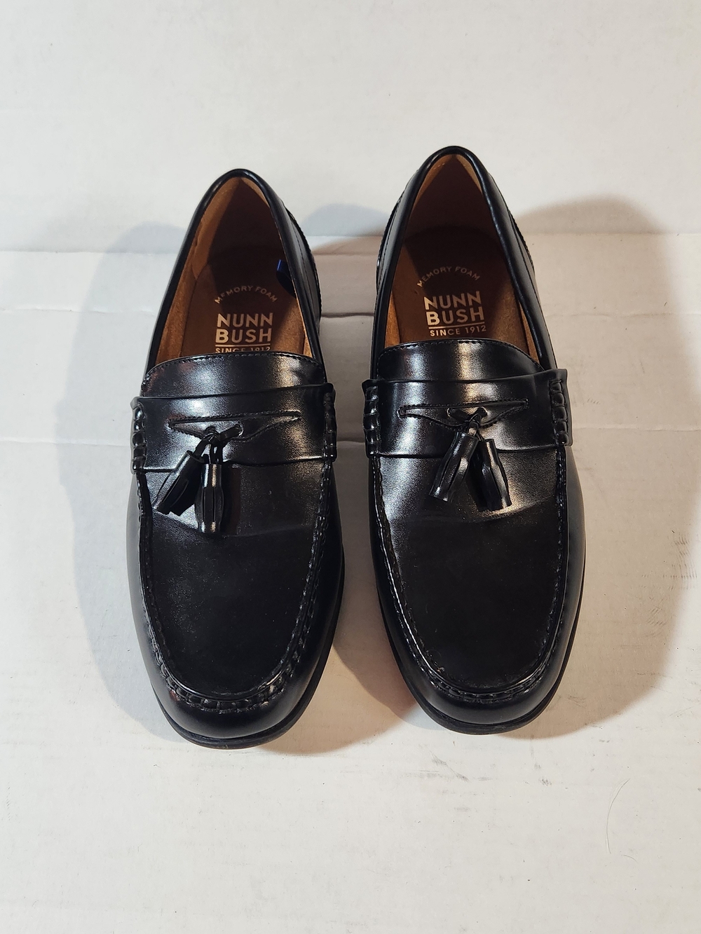 Nunn Bush Men’s Black Leather Tassel Loafers